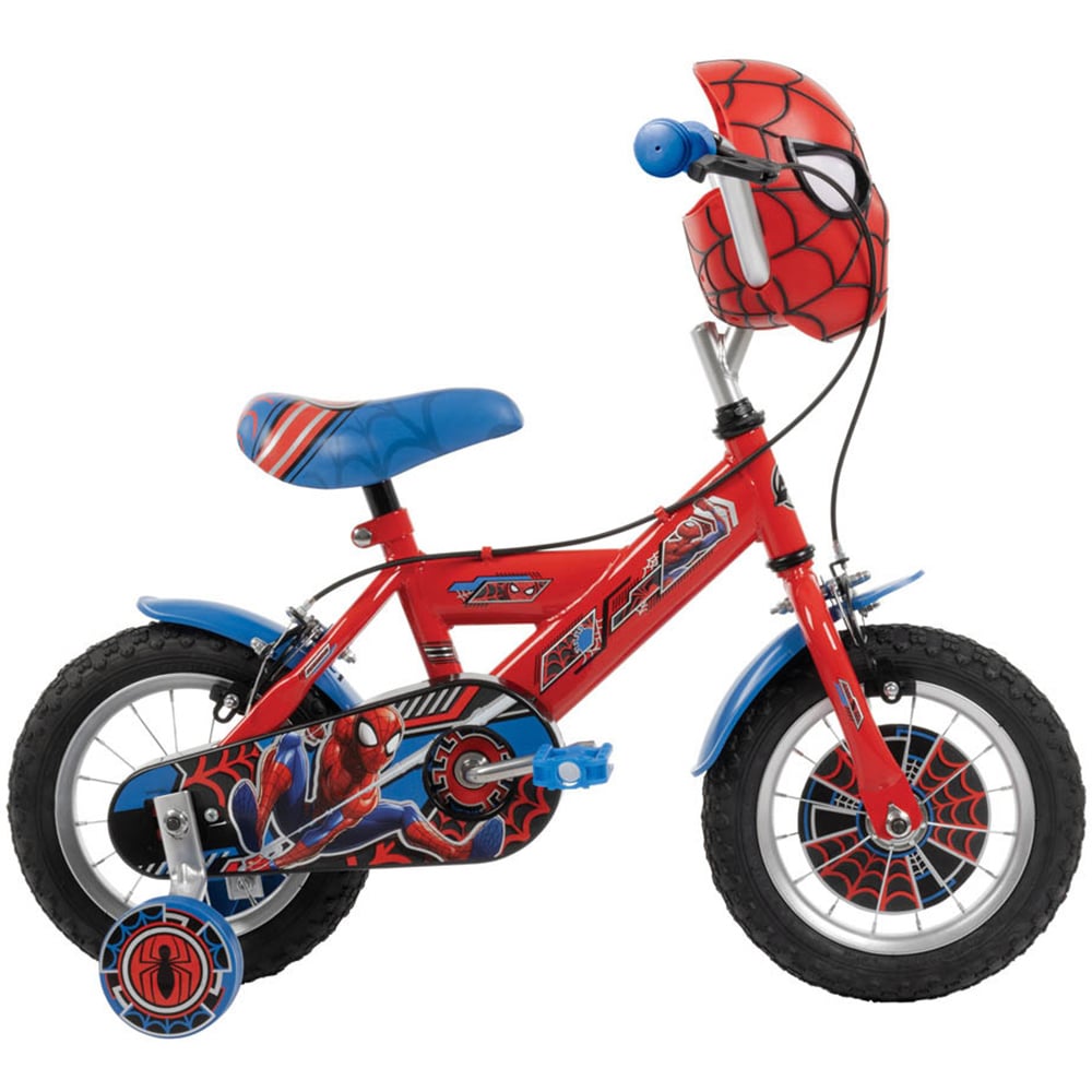 Huffy Marvel 12 inch Red and Blue Comics Spider-Man Children's Bike Image 2