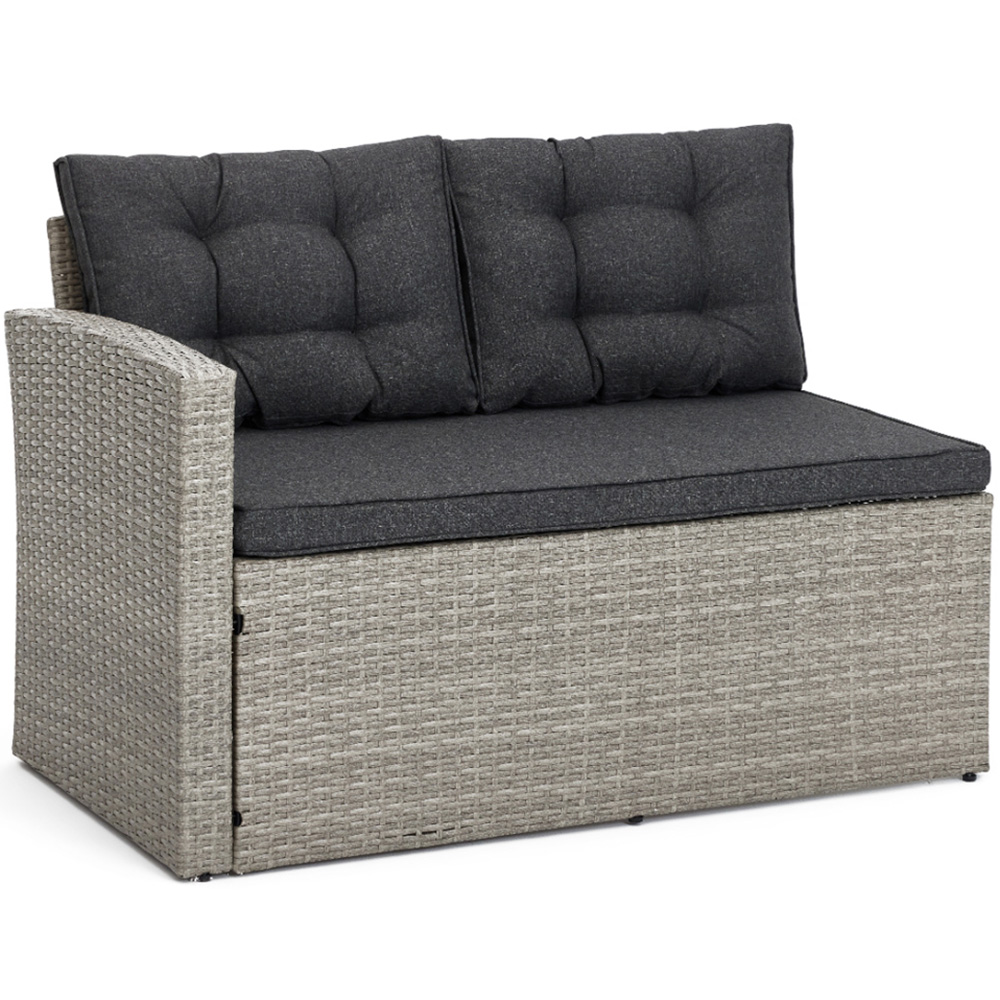 Home Detail Madeira 6 Seater Grey Rattan Sofa Dining Set with Cover Image 4