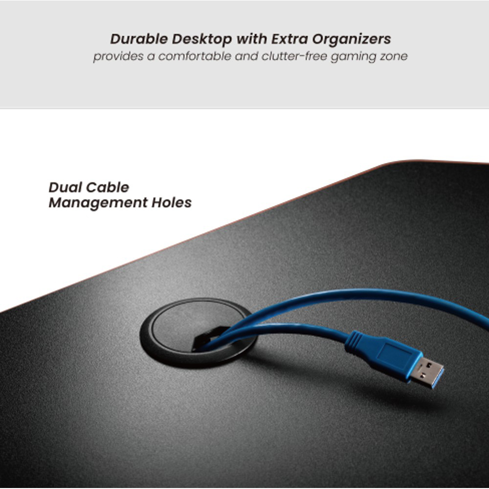 Maplin Gaming Desk Black Image 4