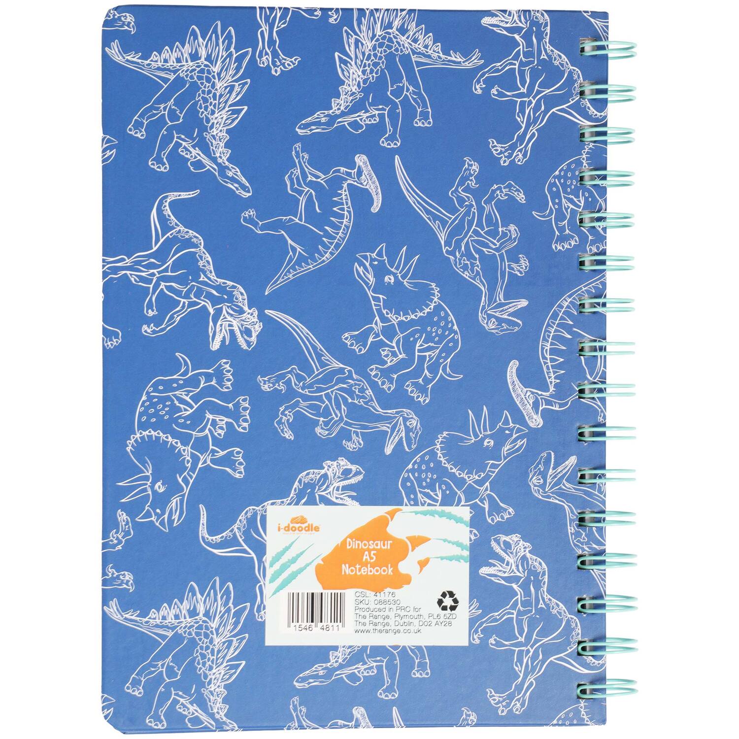 Dinosaur A5 Notebook - Blue Image 2
