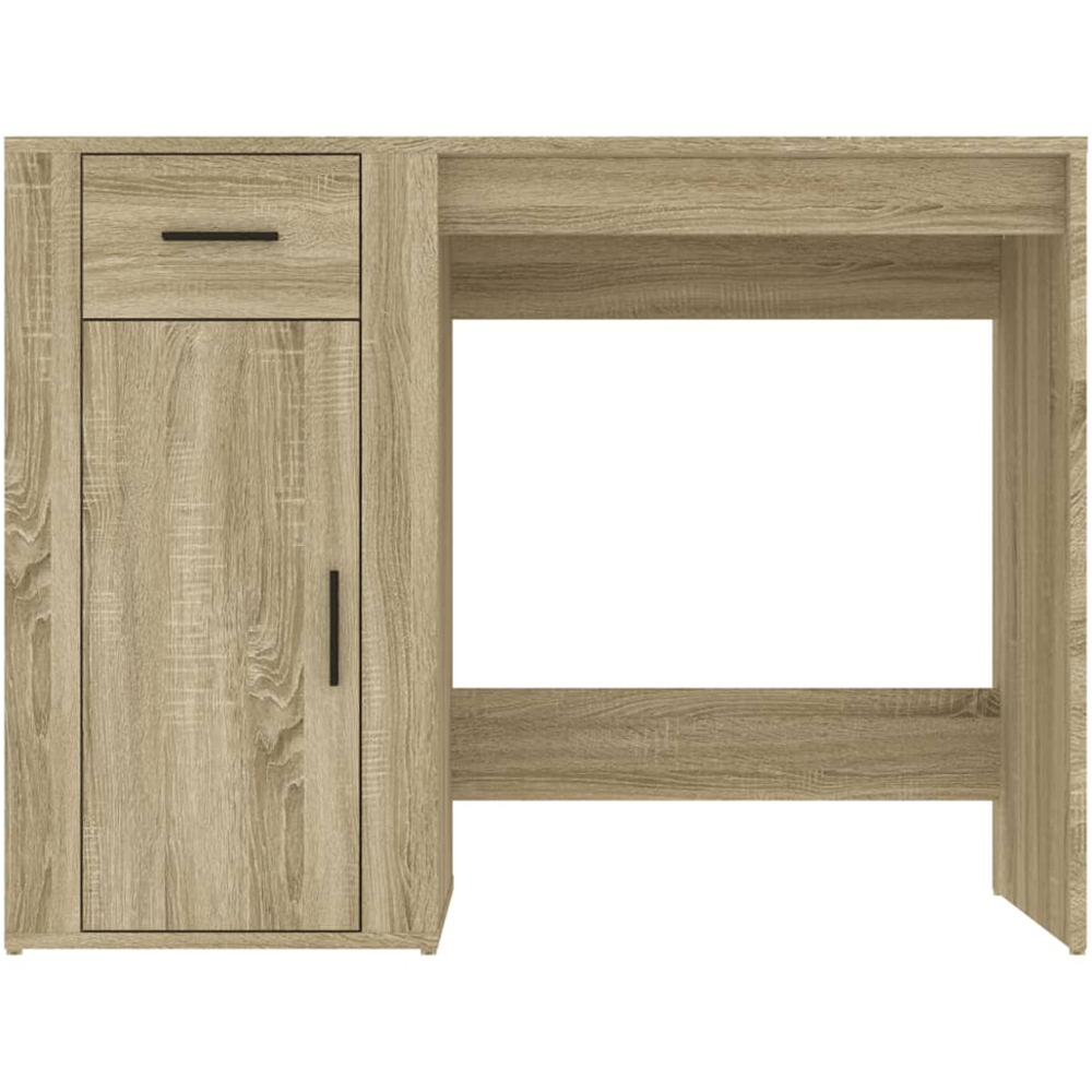 vidaXL Single Drawer Single Door Computer Desk Sonoma Oak Image 5
