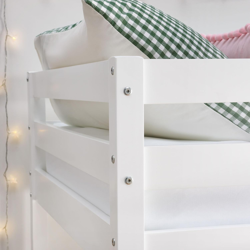 Home Treats Single Children's Wooden Splitable Bunk Bed with Mattress Image 5