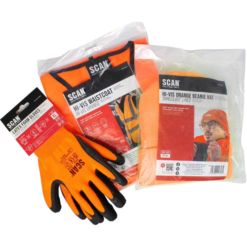 Scan Hi-Vis Orange Safety Kit Image 1