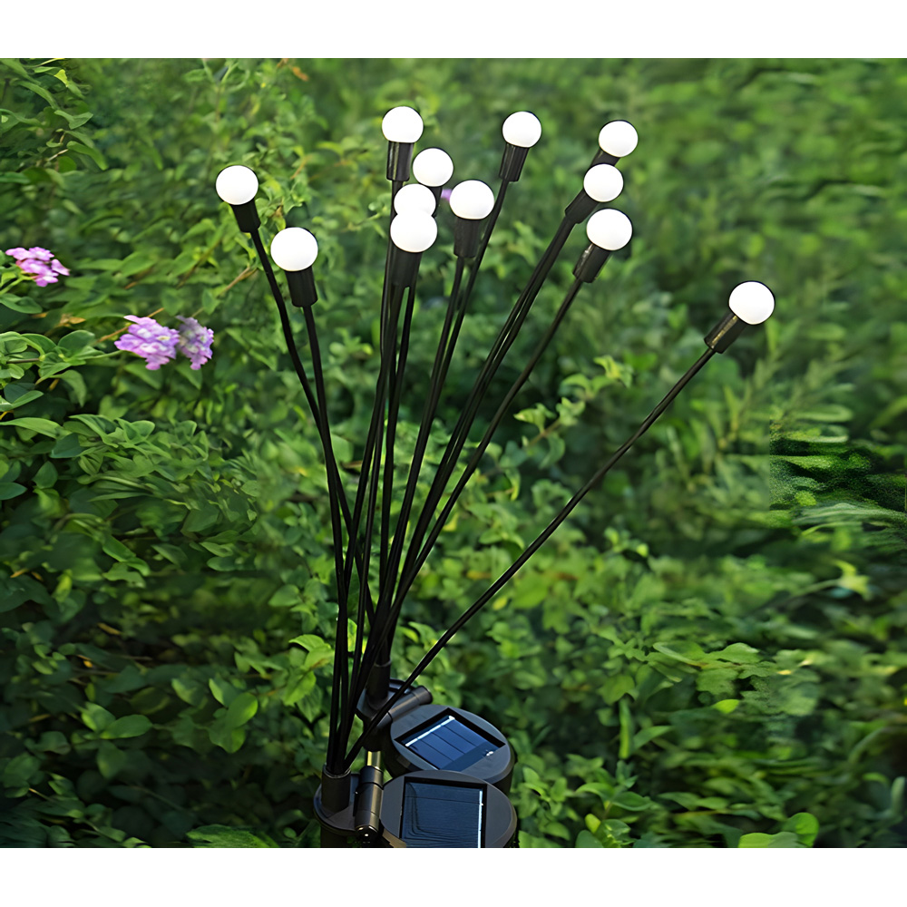 Avilo 2 Pack Micro LED Solar Firefly Stake Light Image 6