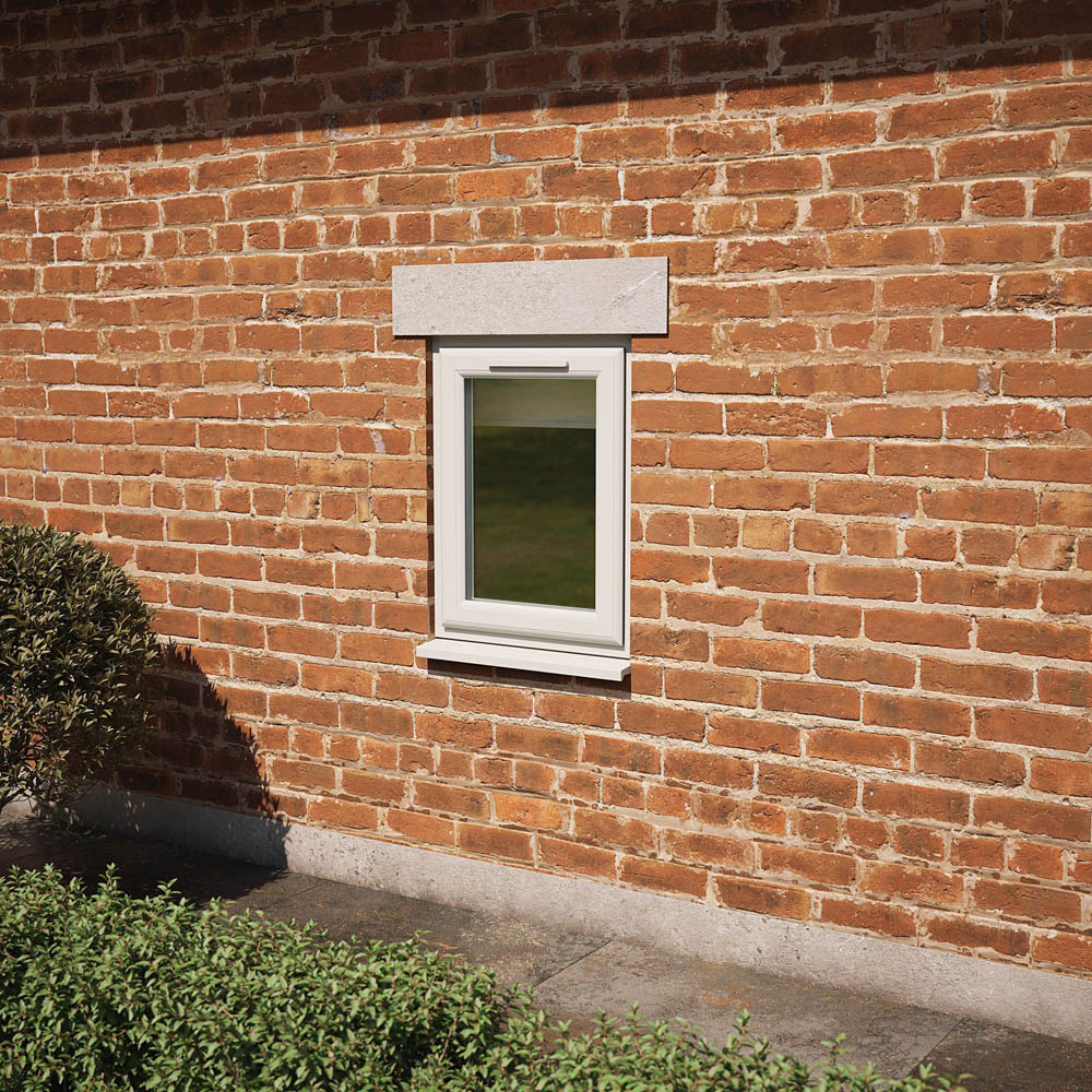 Crystal Agate and White Top Hung Opener Clear Double Glazed Window 820 x 820mm Image 2