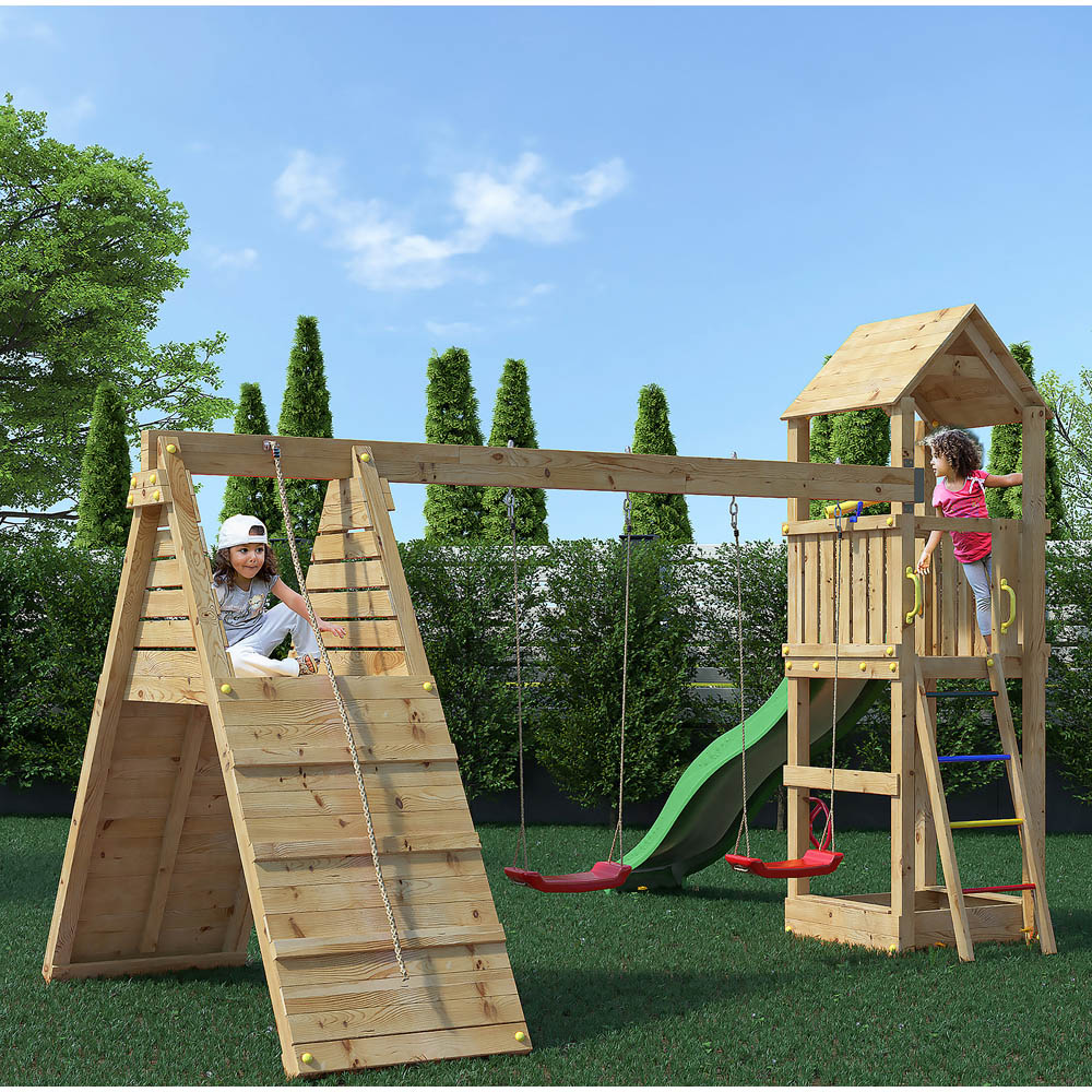 Shire Fleppi Kids Wooden Multi Play Set Equipment Image 3