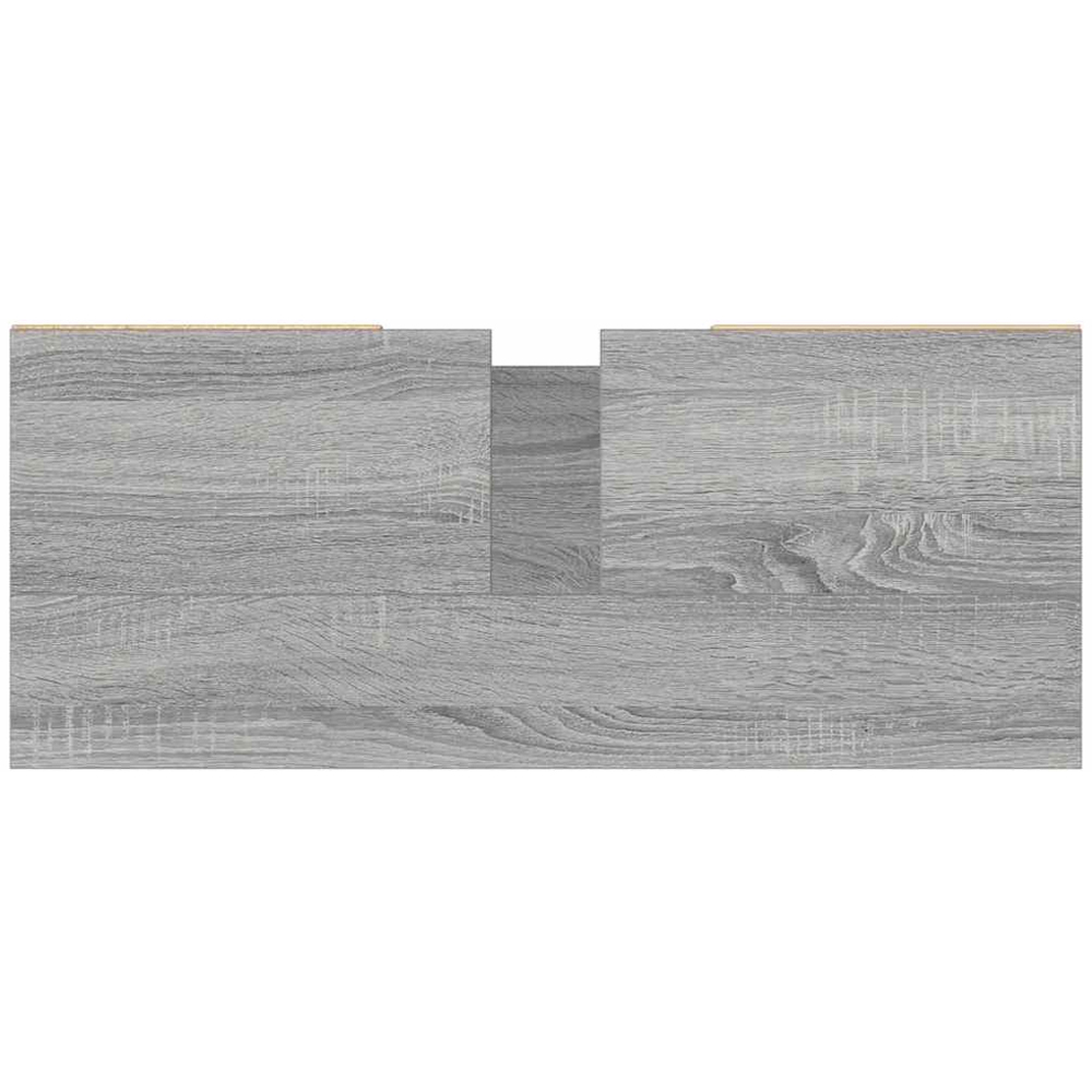 vidaXL Single Door 4 Drawer Grey Sonoma Bathroom Cabinet Image 8