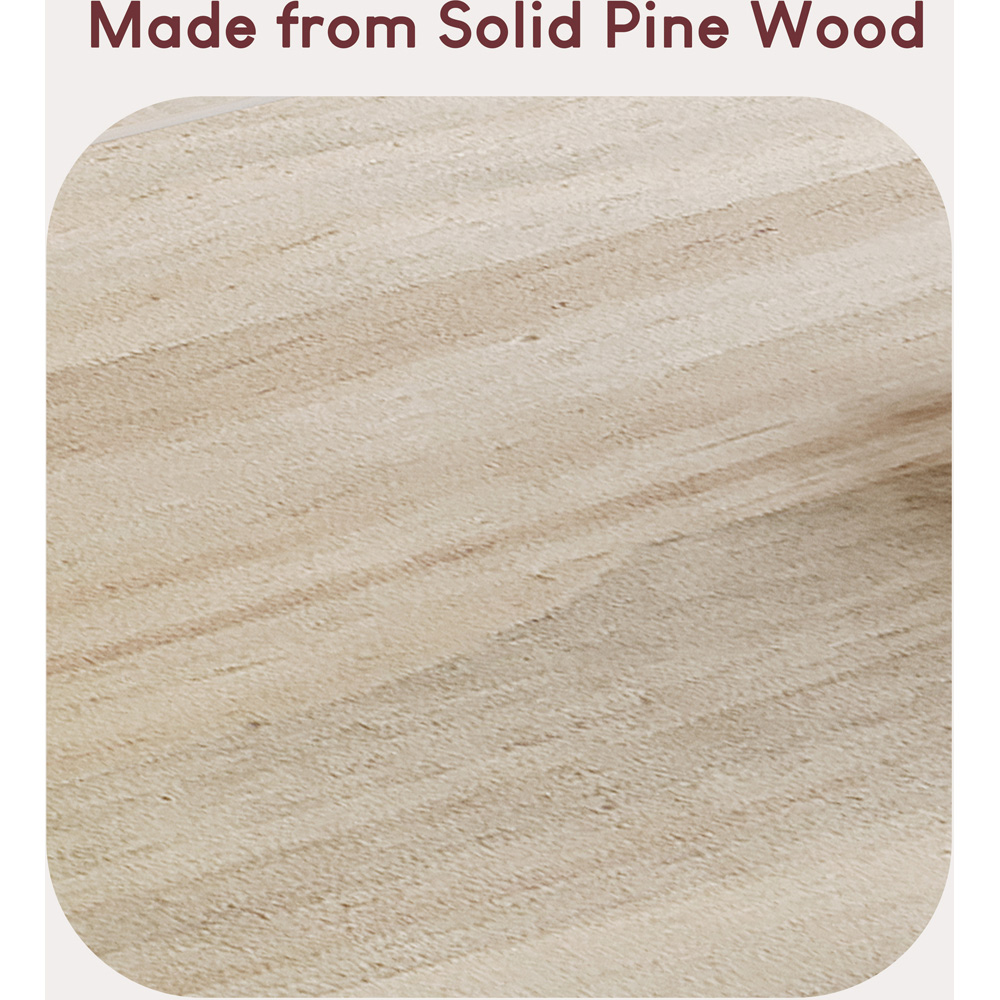 Vida Designs Panama 5 Drawer Pine Narrow Chest of Drawers Image 6