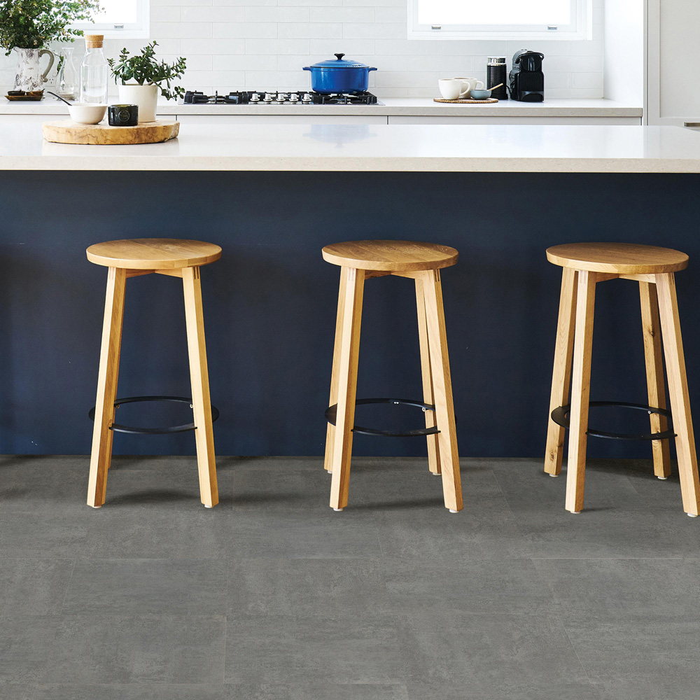 Floorpops Tundra Grey Peel and Stick Floor Tile 30.48 x 30.48cm 10 Pack Image 1