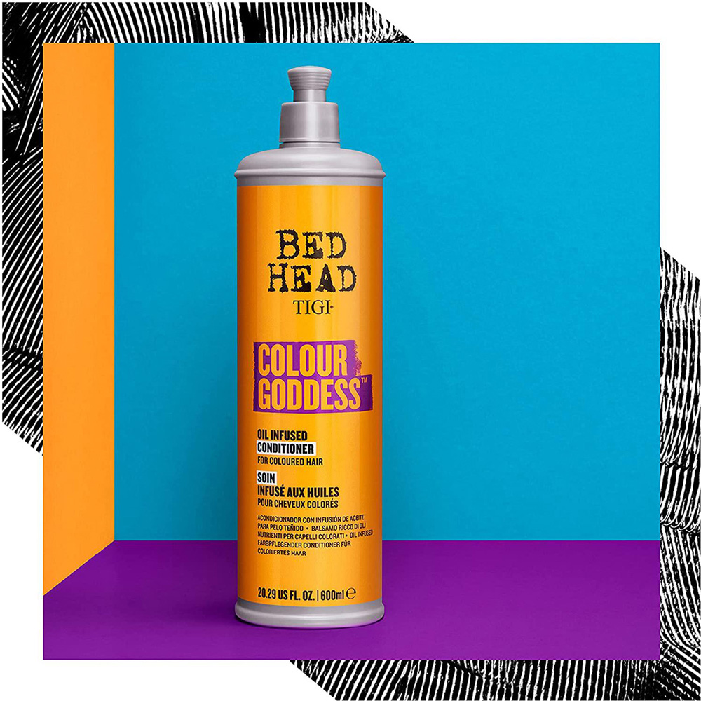 TIGI Bed Head Colour Goddess Coloured Hair Vibrant Care Conditioner 600ml 3 Pack Image 2
