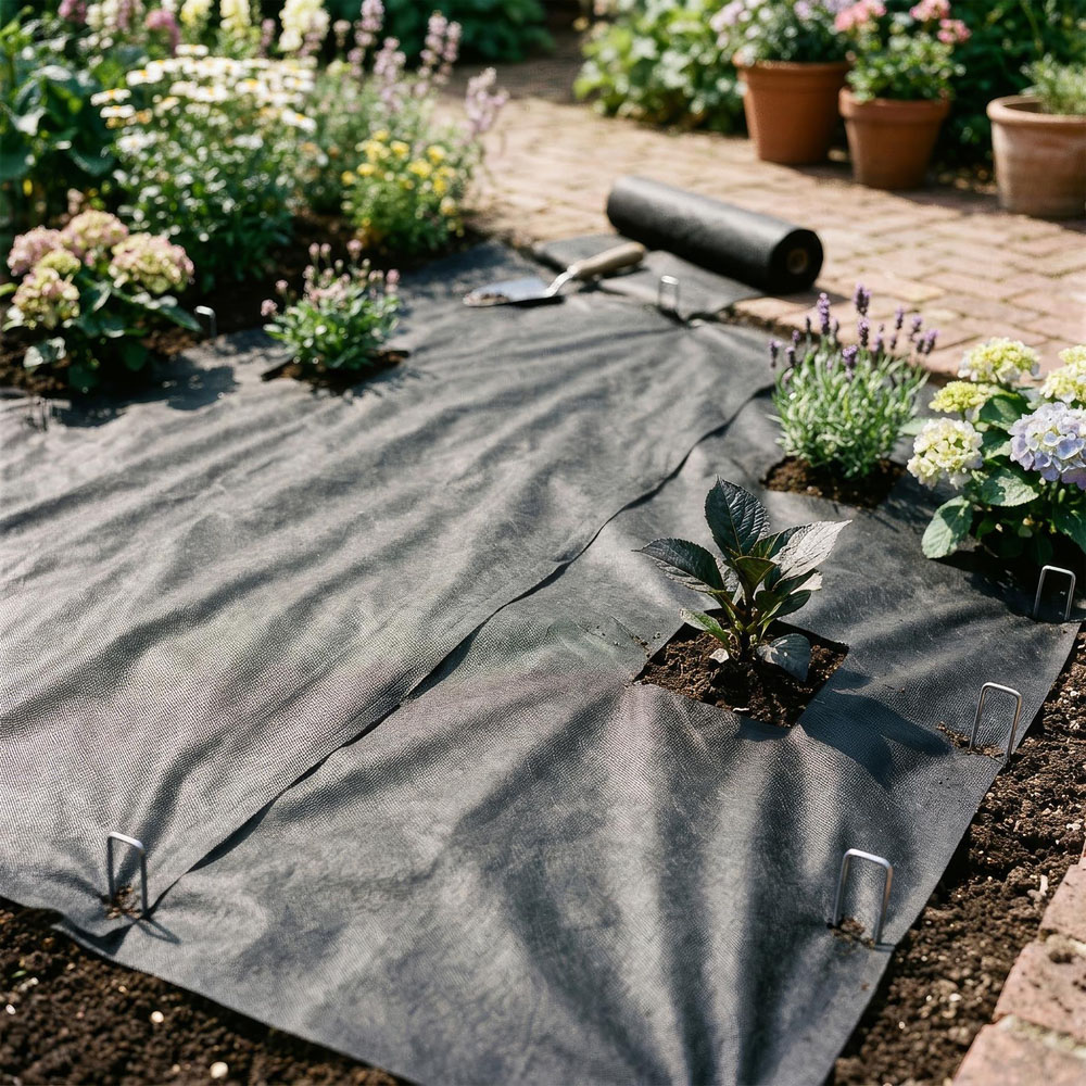 Harbour Housewares Weed Control Membrane Roll Set with Pegs and Plates 3 x 10 3 Pack Image 3