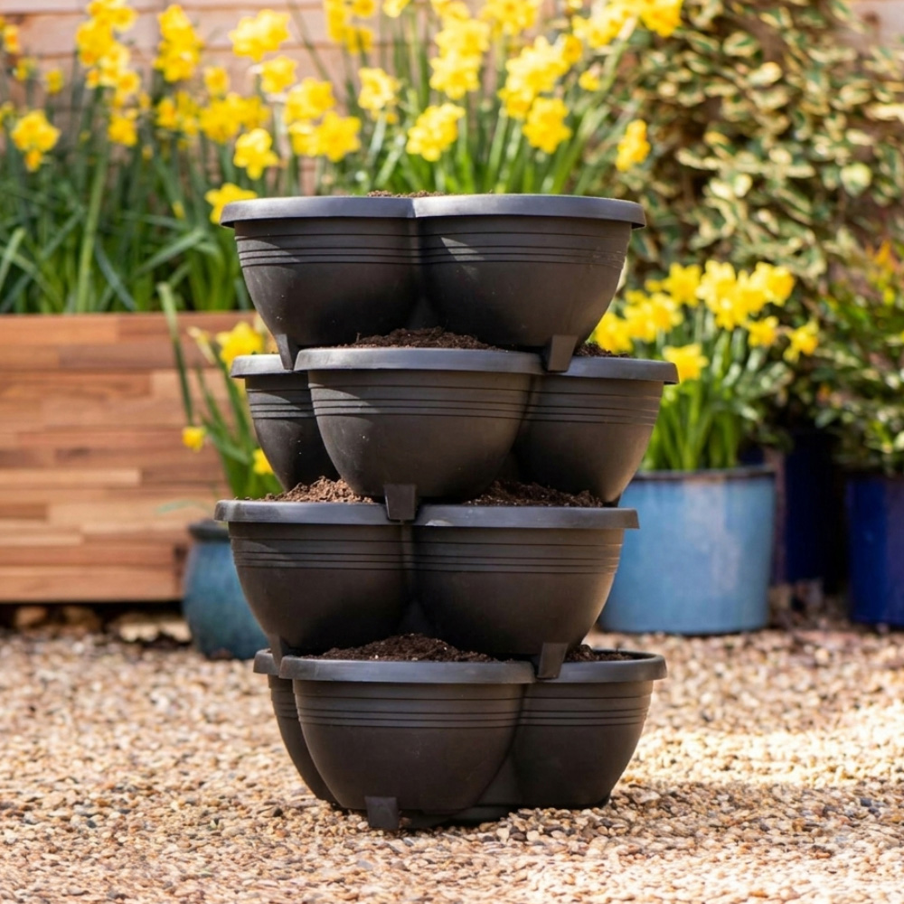 Garden Gear 4 Layer Stacking Planter 17cm 4 Pack Image 2