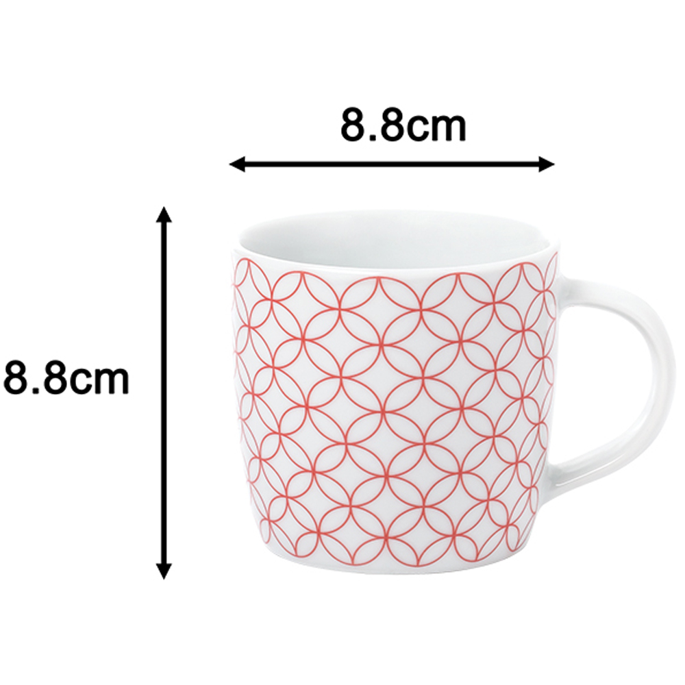 Waterside Geo Red and White 16 Piece Dinner Set Image 6