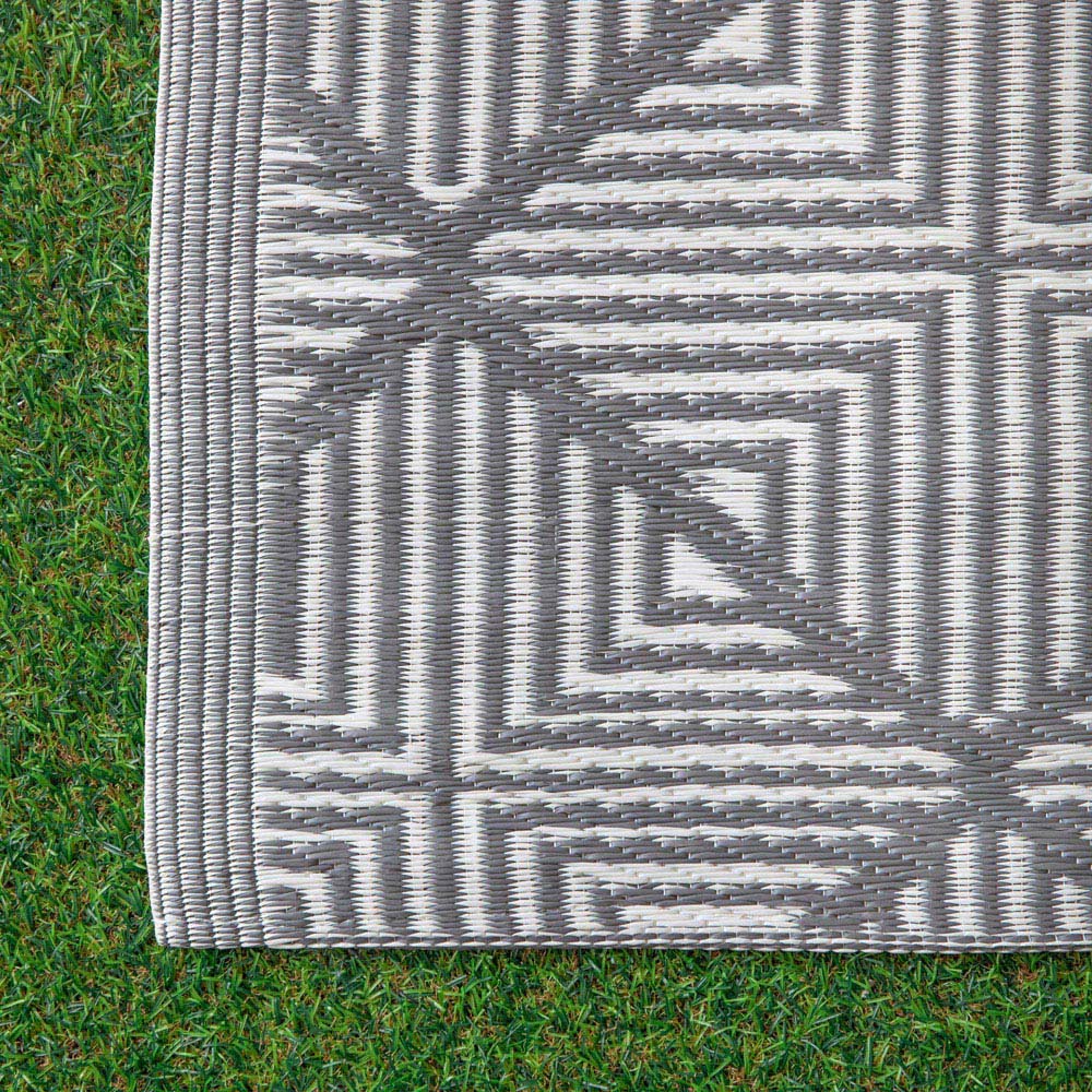 Samuel Alexander Alexandria Grey Alfresco Patio Rug Mat 1.5 x 2.1m Image 6