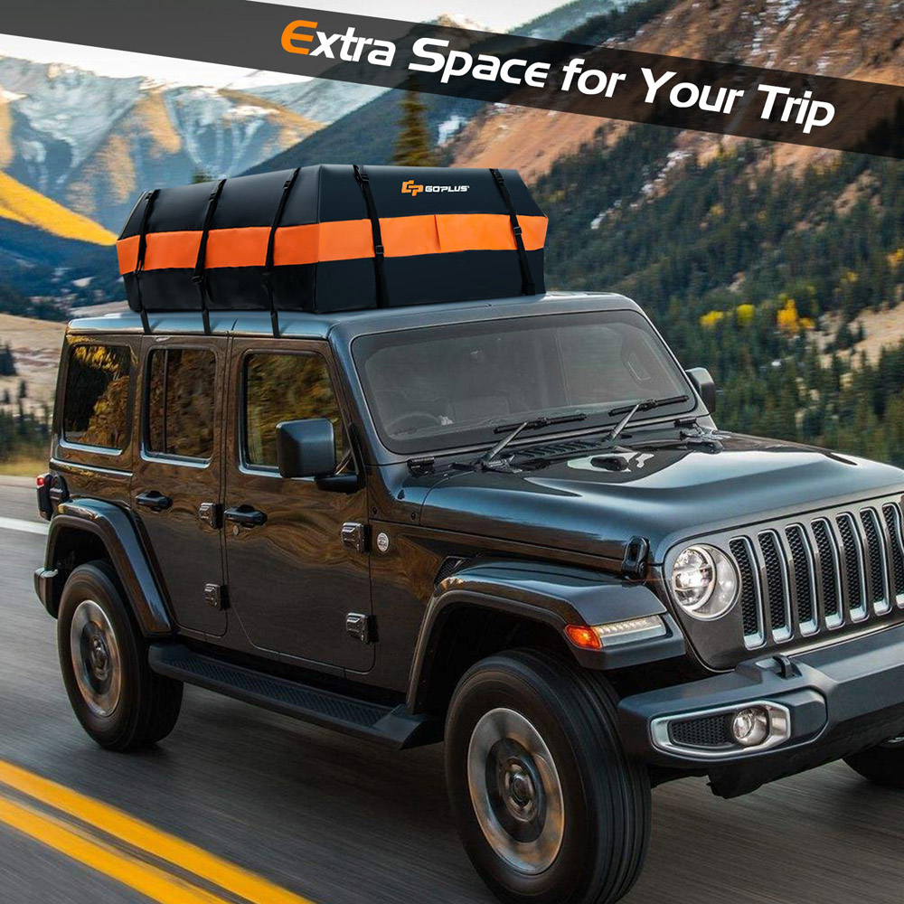 Costway Orange Car Rooftop Cargo Bag 560L Image 6