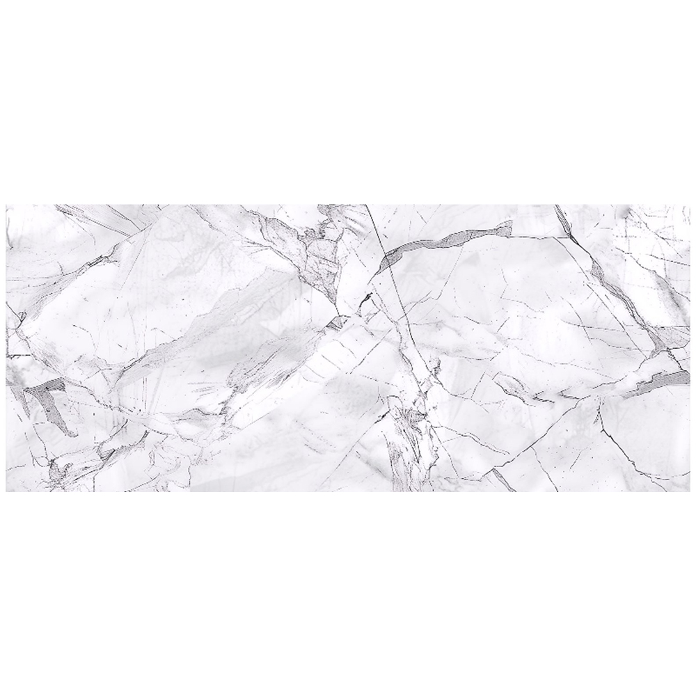 Warren Reed Designer Light Grey Marble Effect Bathroom Splashback 25 x 60cm Image 2