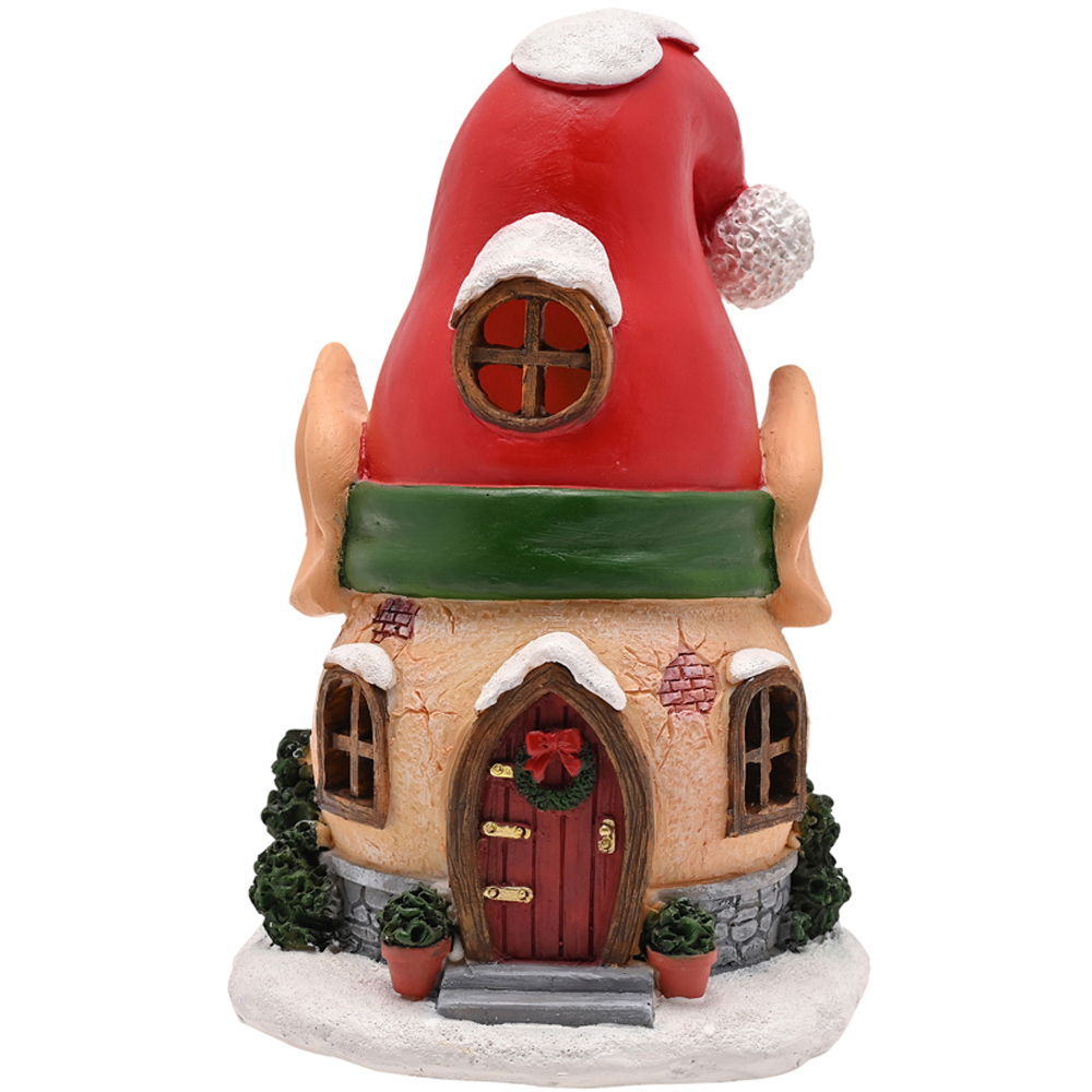 The Seasonal Gift Co. Santa and Friends Elf House LED Christmas Decoration 15cm Image 2