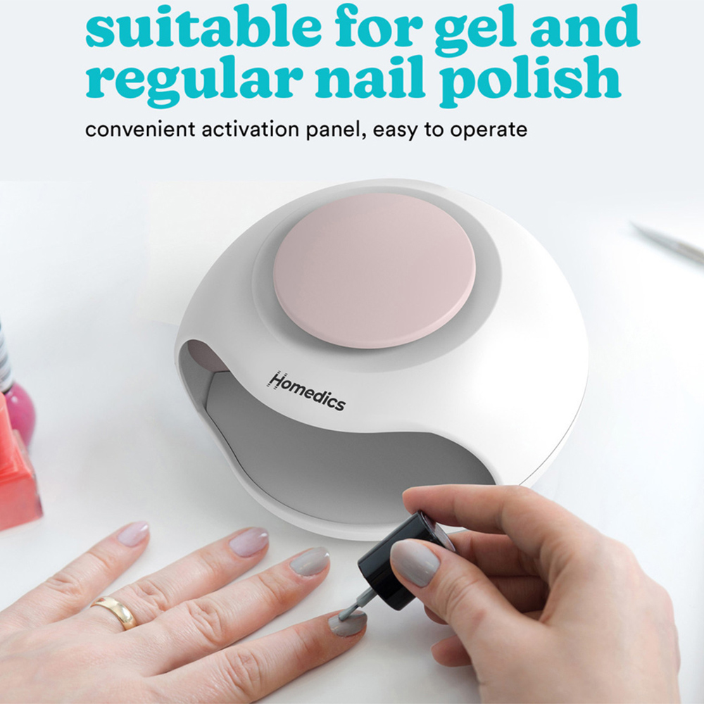 Homedics 2-in-1 UV Light Compact Nail Polish Dryer Image 3