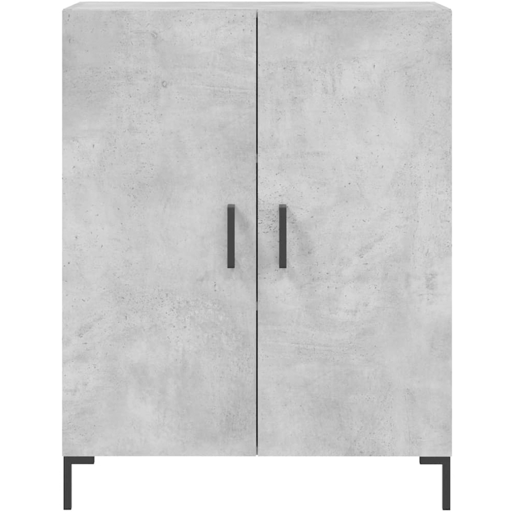 vidaXL 4 Door Concrete Grey Highboard Image 8