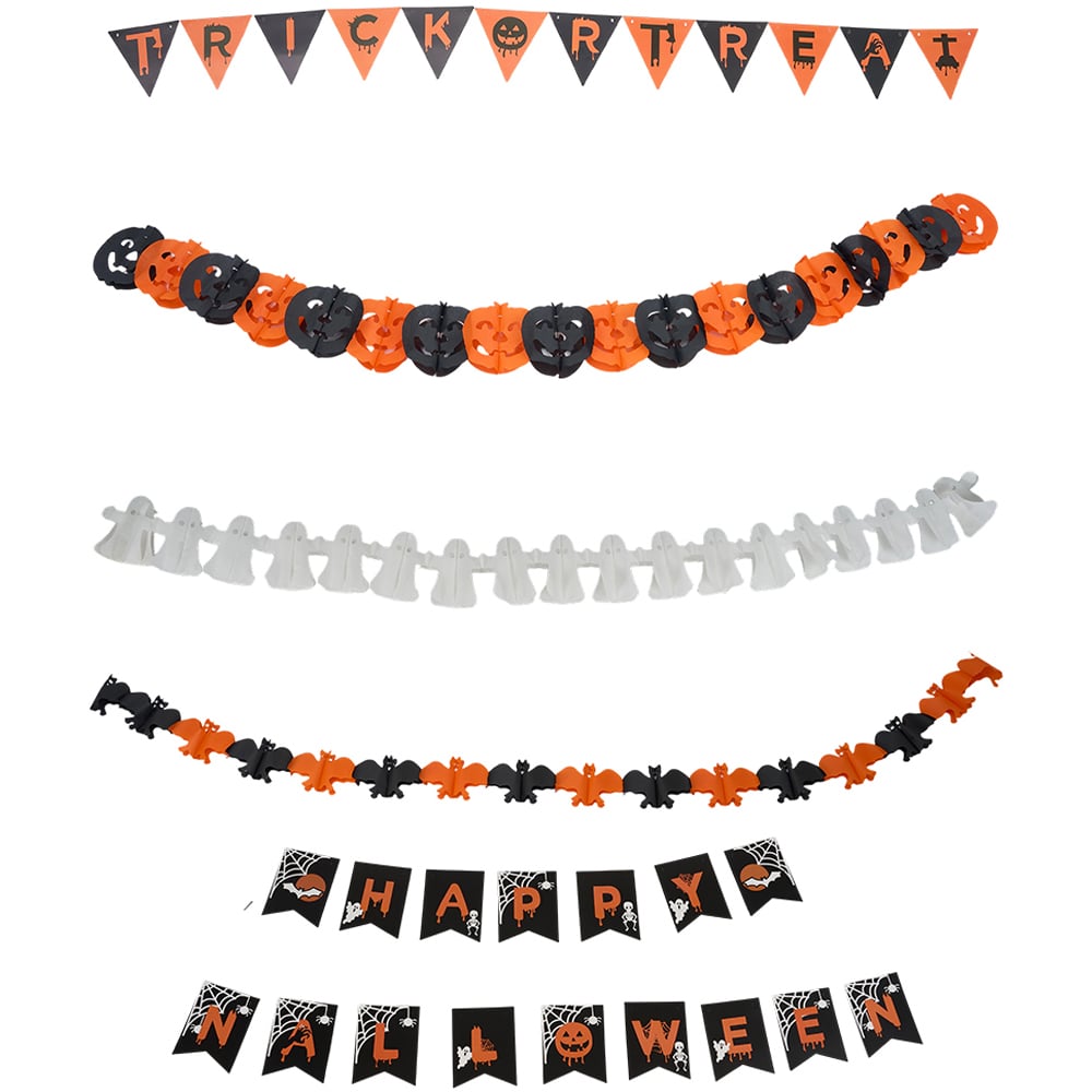 Living and Home Multicolour Interesting Spooky Halloween Decoration Set Image 1