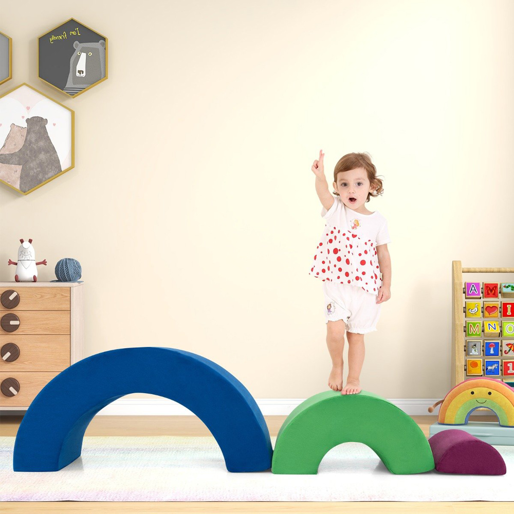 Costway 3 Piece Colourful Toddler Climbing Toy Image 4