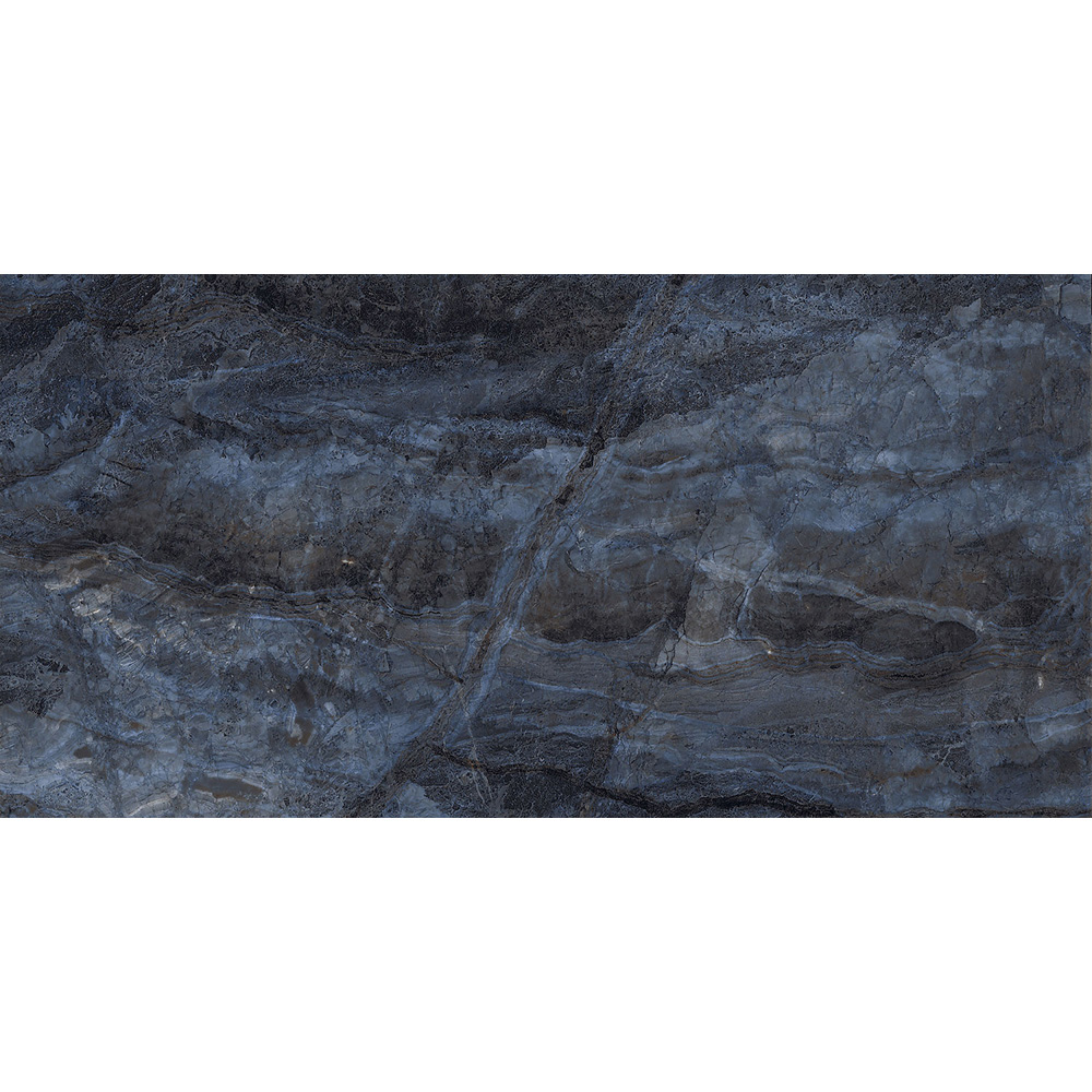 Top Ceramics Blue Marble Effect High Gloss Porcelain Wall Tile 1200 x 600mm Image 3