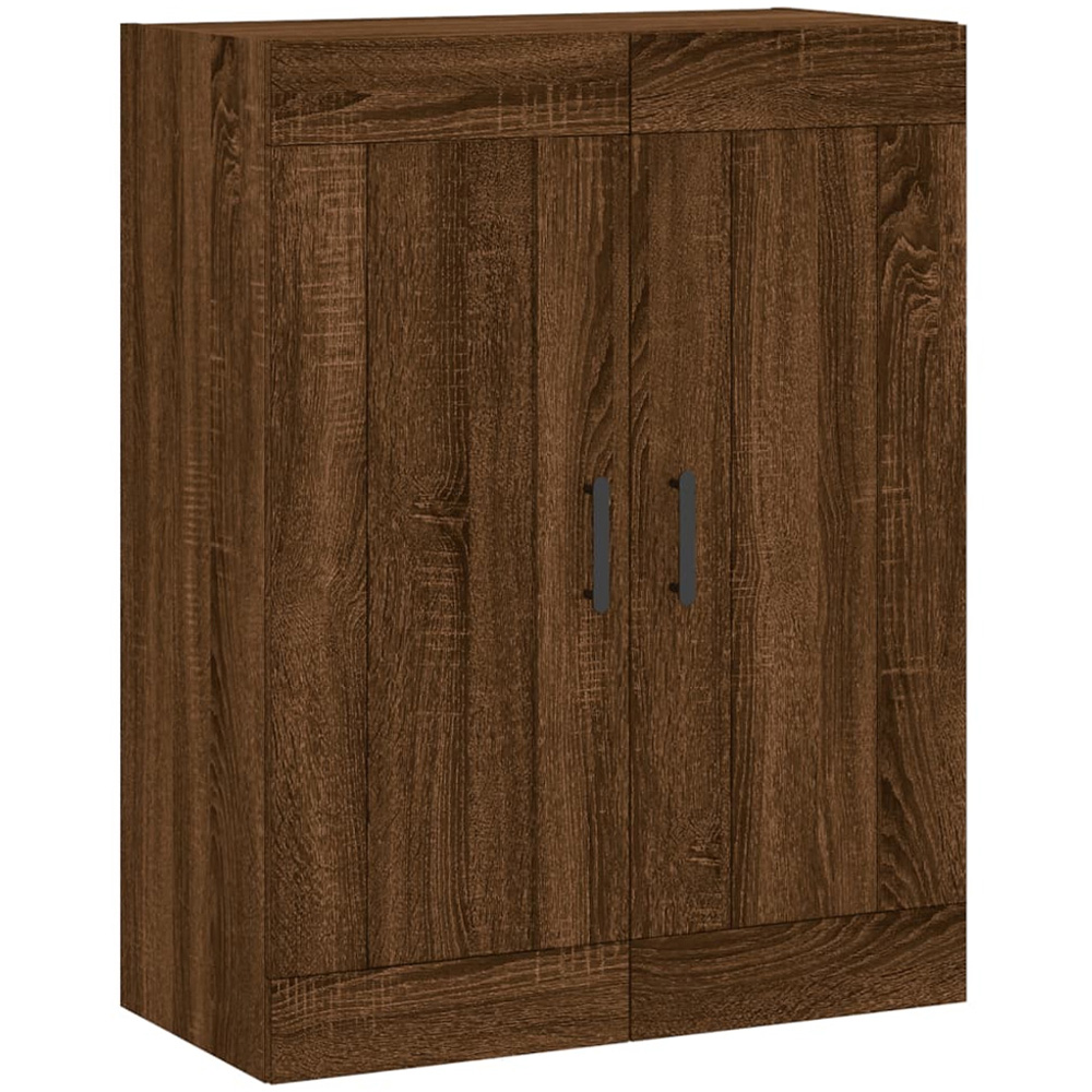 vidaXL 2 Door Brown Oak Wall Mounted Cabinet Set of 2 Image 5