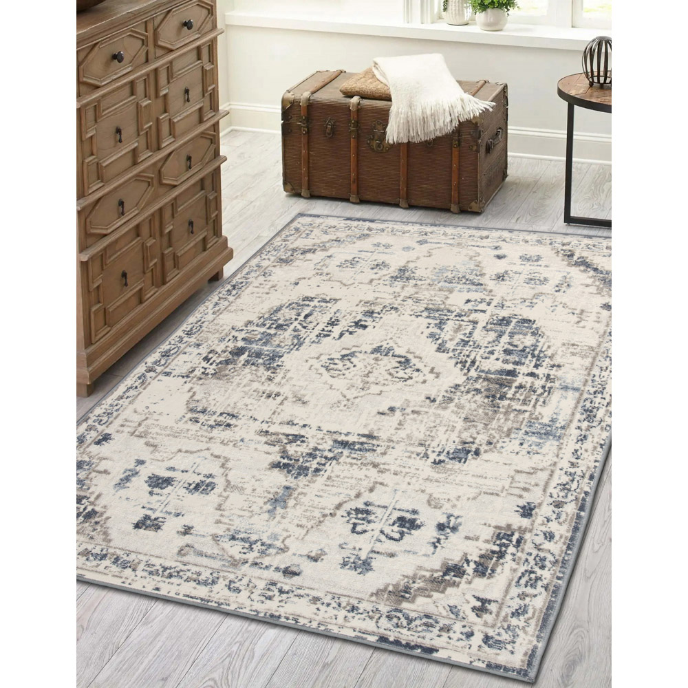 Eselle Muse Oriental Navy Rug 200 x 290cm Image 6