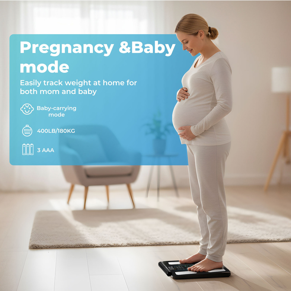 Spector Centra Bluetooth Body Fat Weighing Scale with Pregnancy Mode Image 7