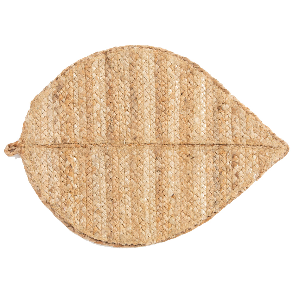 Wye Leaf Shape Jute Placemats 34 x 50cm Image 1