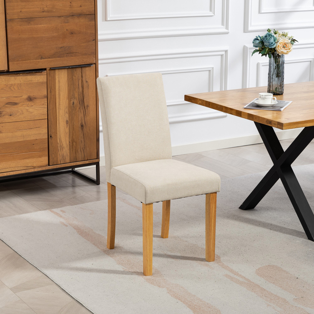 Artemis Home Almont Set of 2 Beige High Back Dining Chairs Image 7