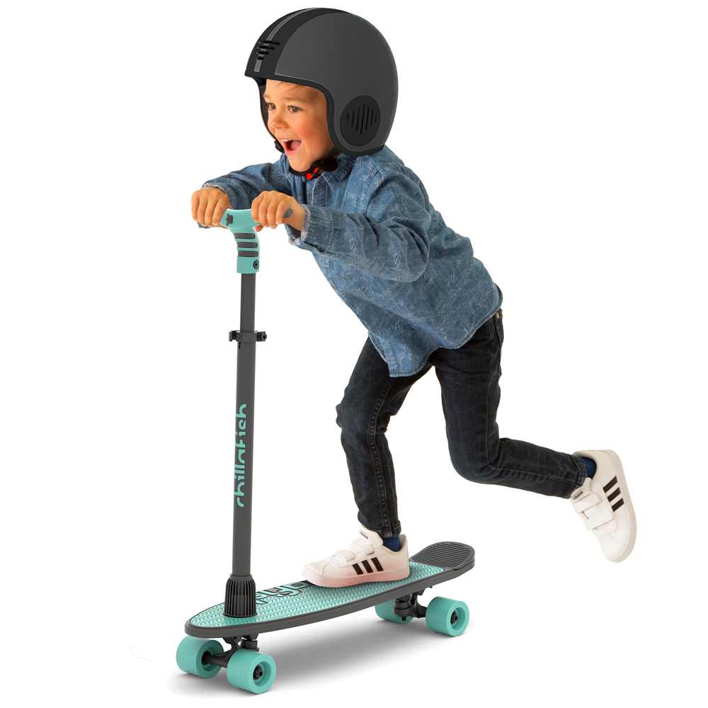 Chillafish SkatieSkootie 2 in 1 Mint 4 Wheel Skateboard Image 2
