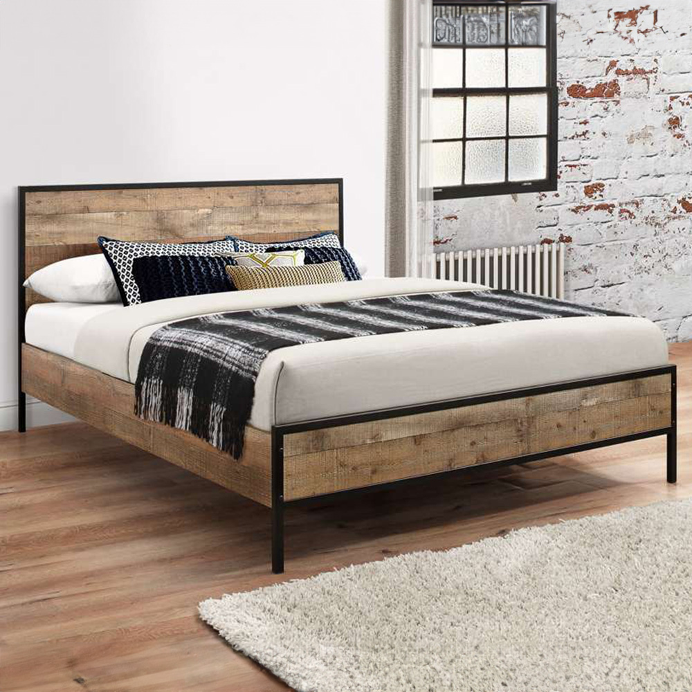 Urban Small Double Brown Bed Image 1