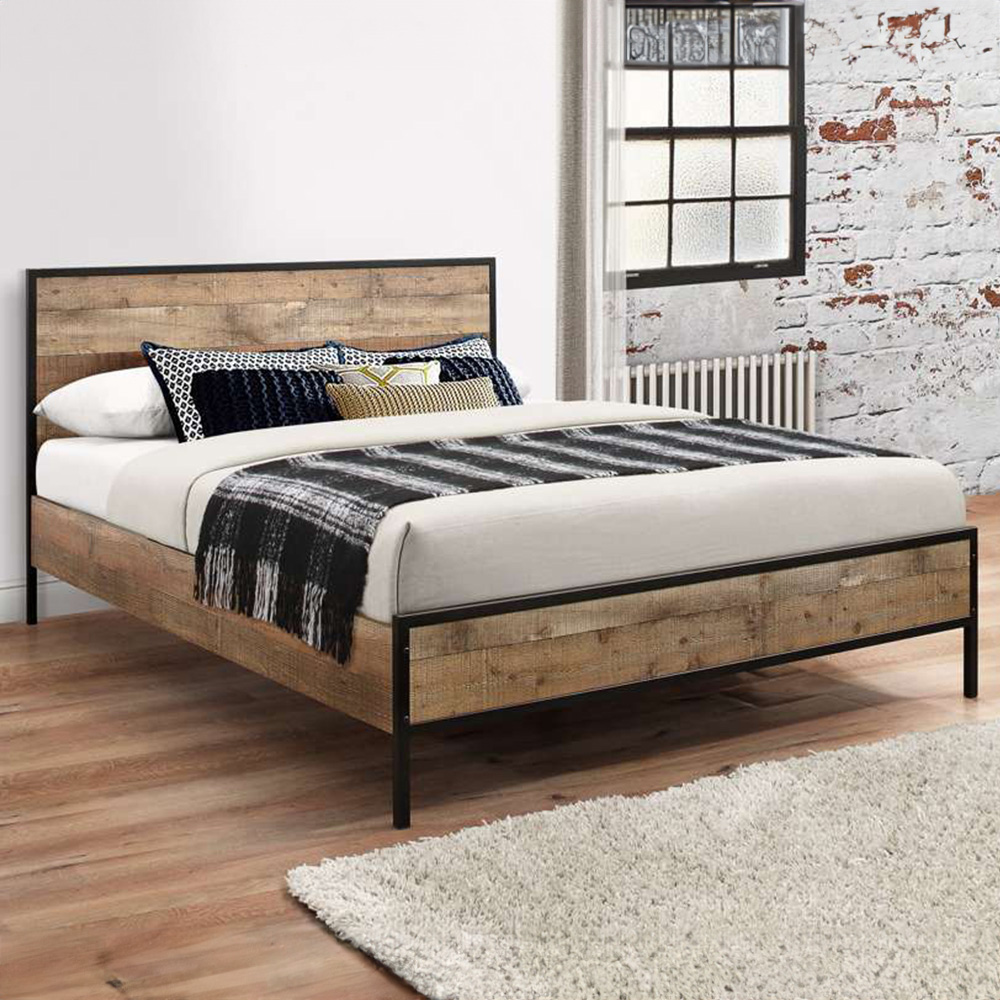 Urban King Size Brown Bed Image 1