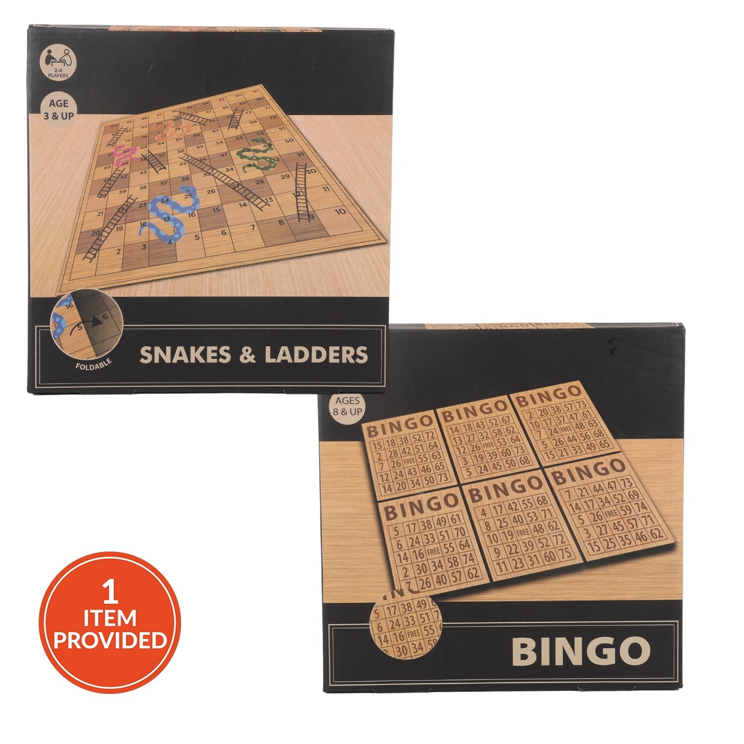 Snakes and Ladders or Bingo Board Game Image 1
