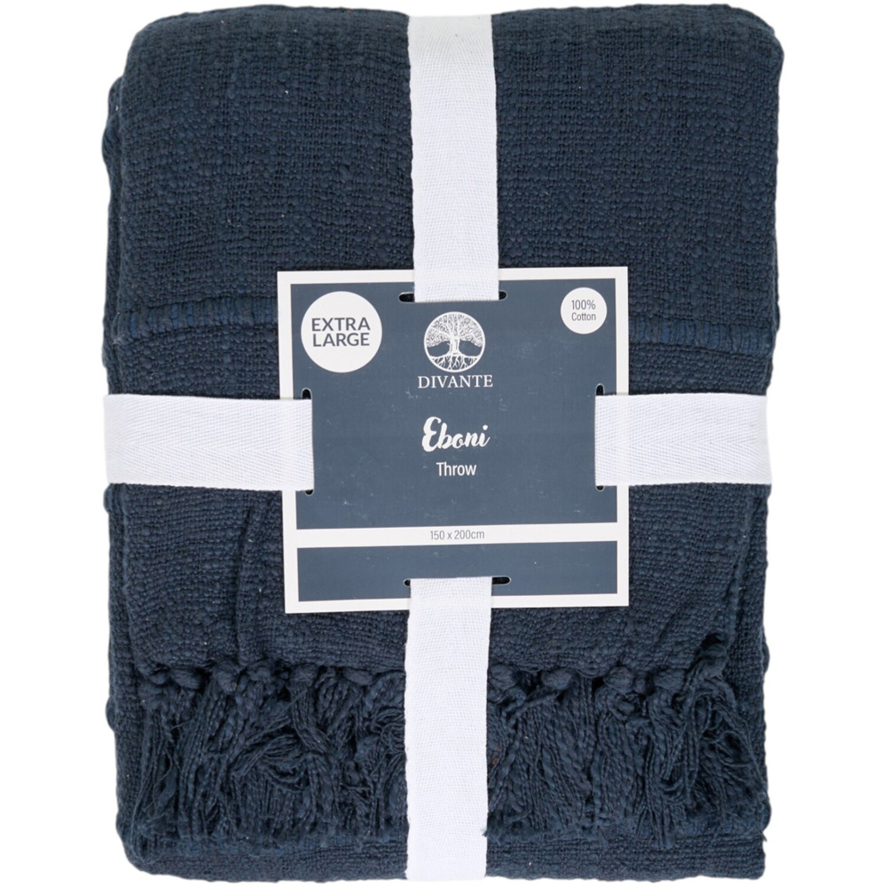 Eboni Tassel Throw Navy Image 2