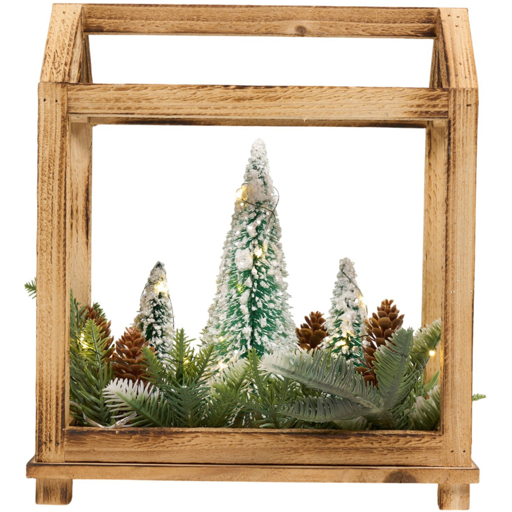 LED Wooden Framed Floristry Scene Image 3