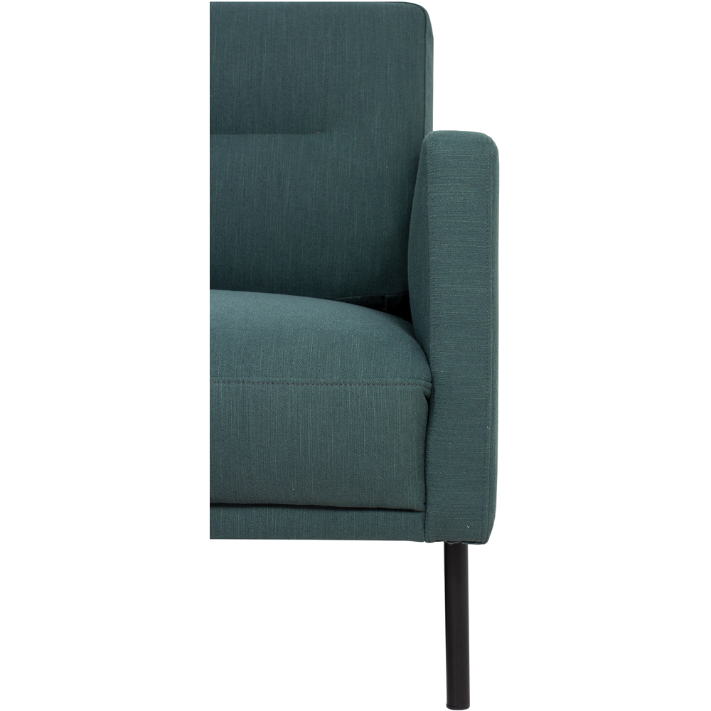 Florence Larvik 2.5 Seater Dark Green Sofa with Black Legs Image 6