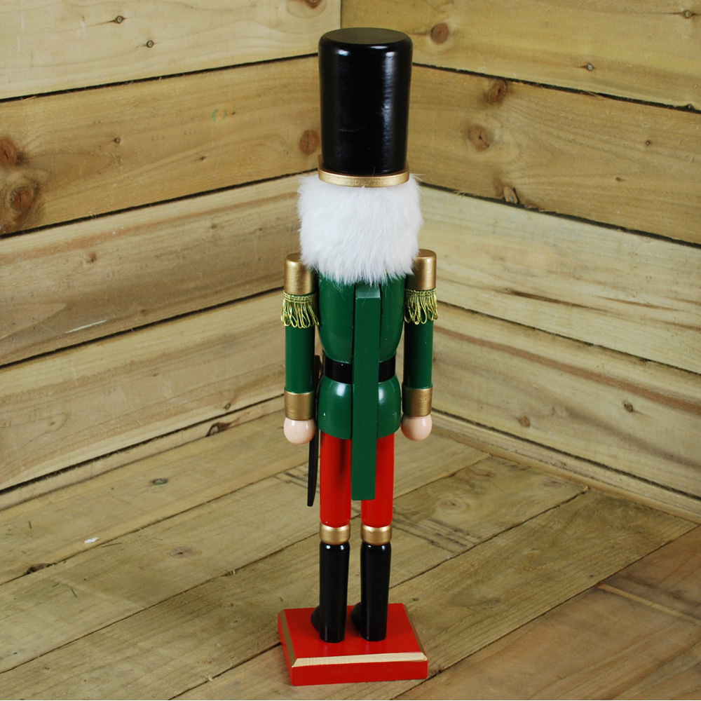 Samuel Alexander Wooden Nutcracker Soldier Decoration with Green Jacket Image 4