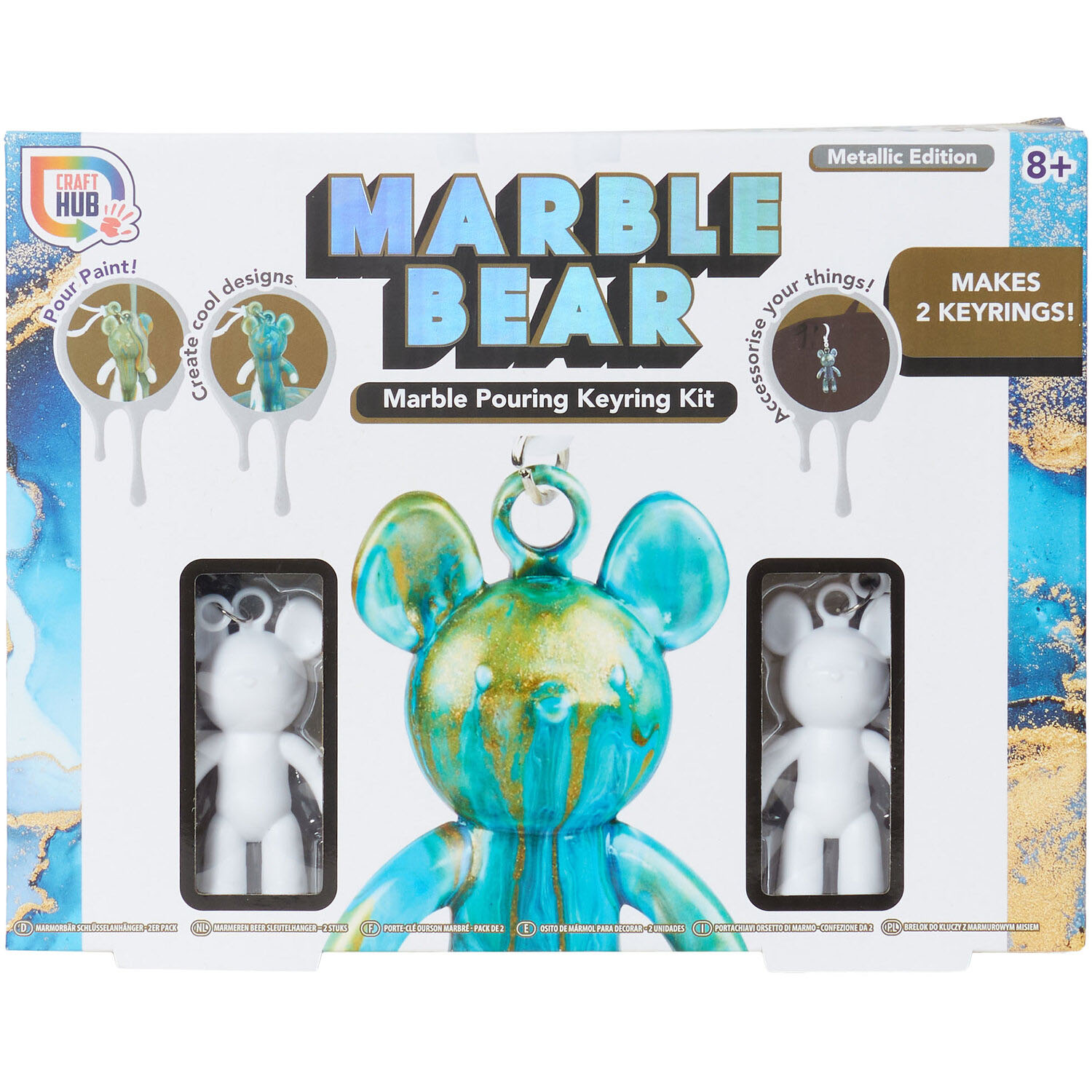 Marble Pouring Keyring Kit Image 1