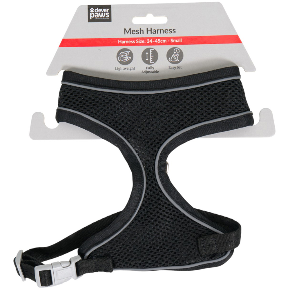Soft Mesh Pet Harness - Black / Small Image 1