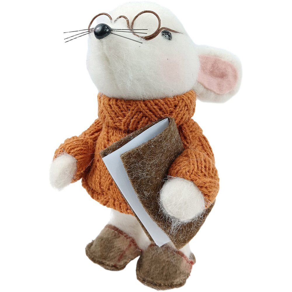 Cosy Autumn Mouse Decoration Image 1
