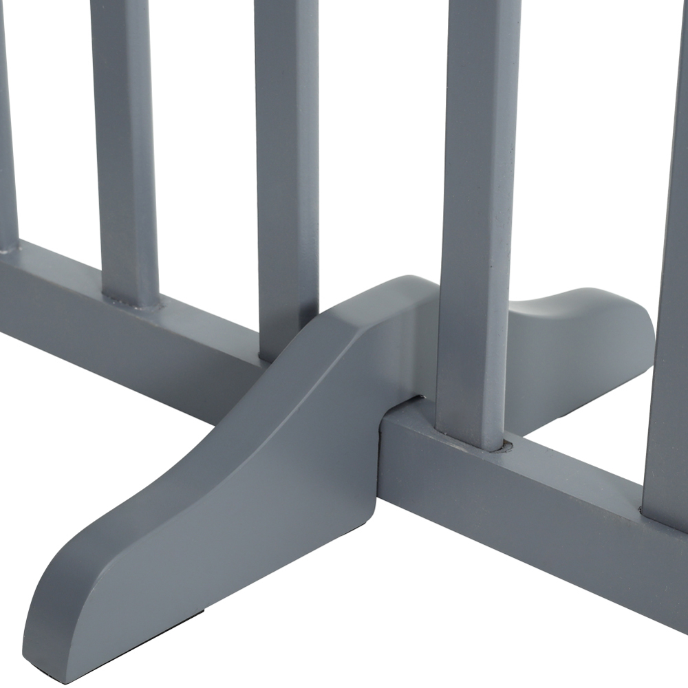 H&O Direct 4 Panel Wooden Foldable Freestanding Pet Gate Image 4