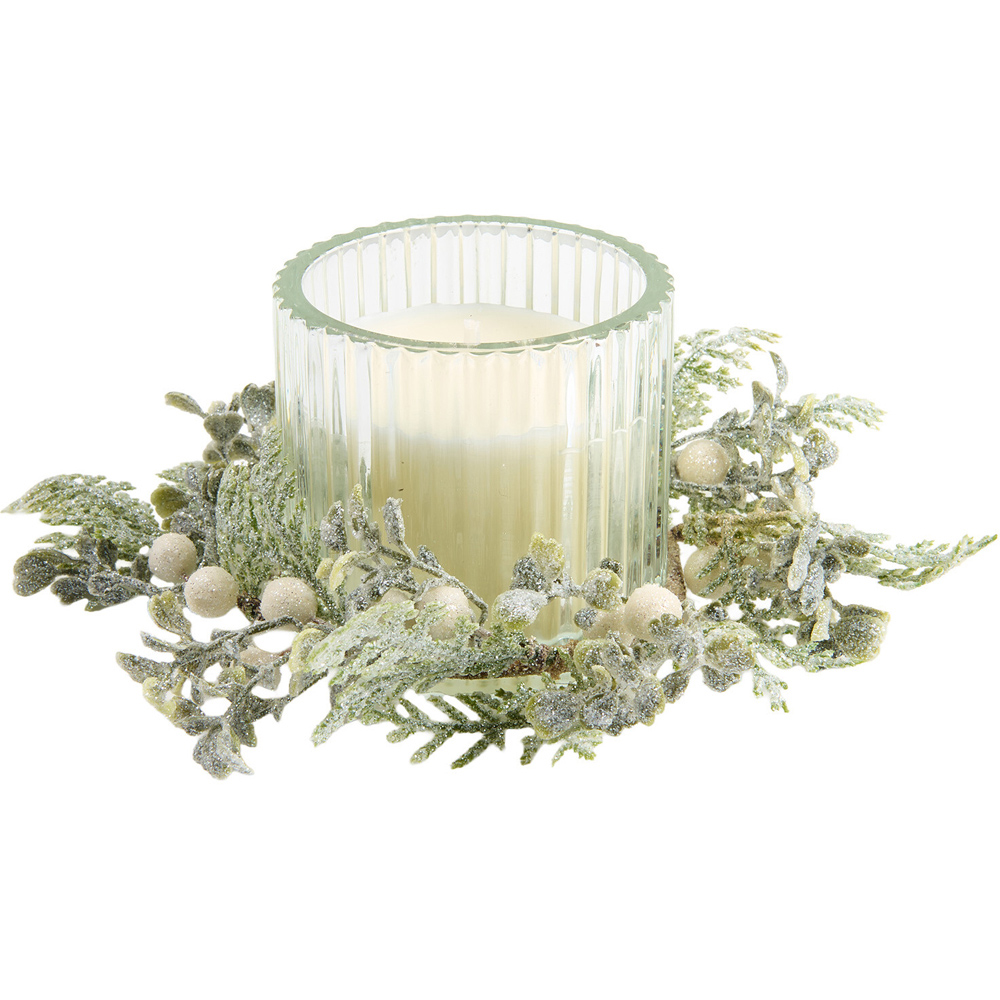 Winter Garden Candle with Floristry Image 4