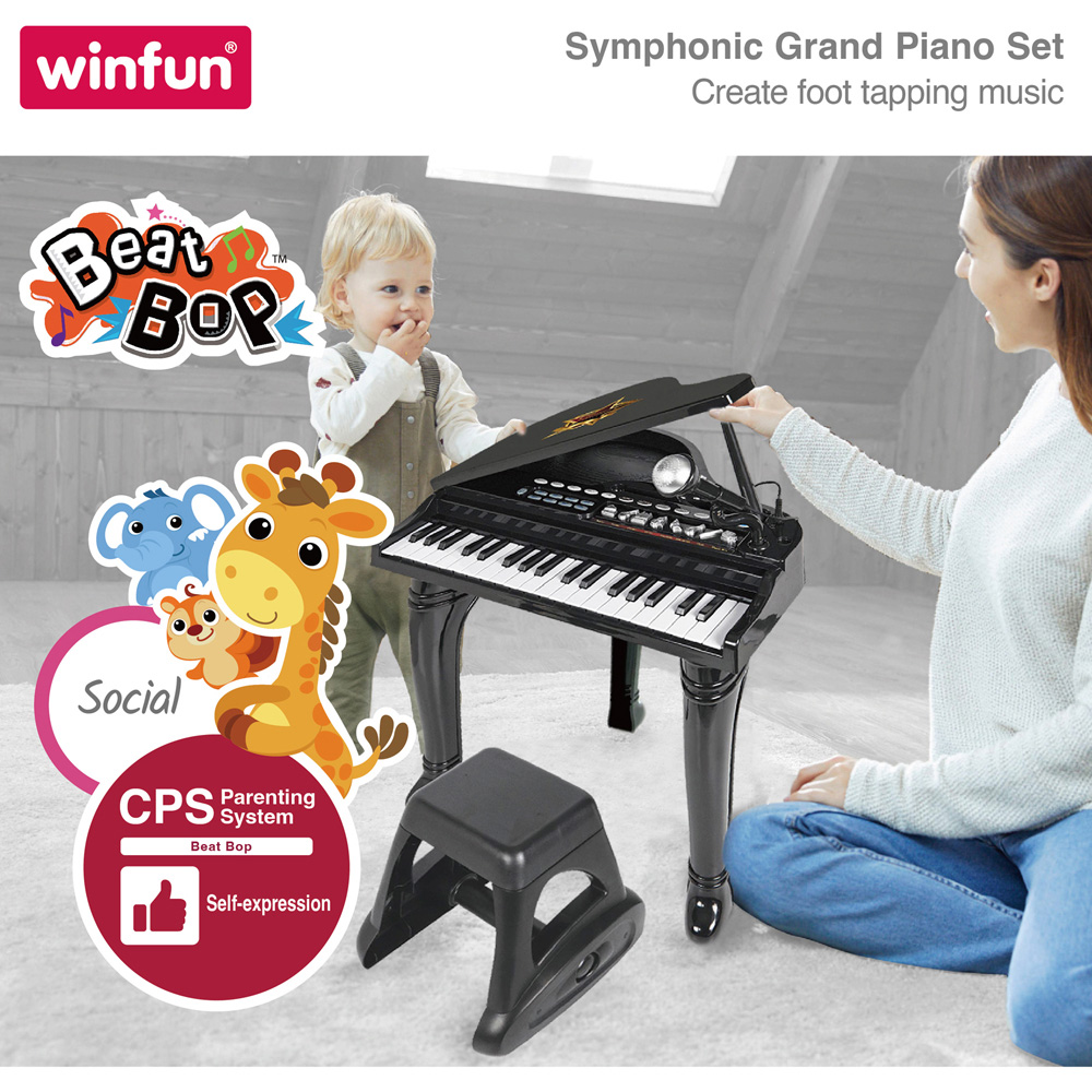 Winfun Disco Beat Bop Symphonic Grand Kids Piano Set Image 8
