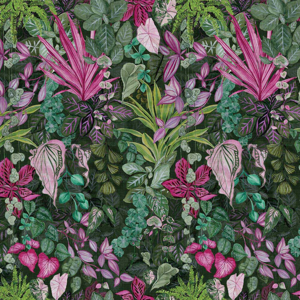 Paoletti Veadeiros Pink Botanical Matte Wallpaper Image 1