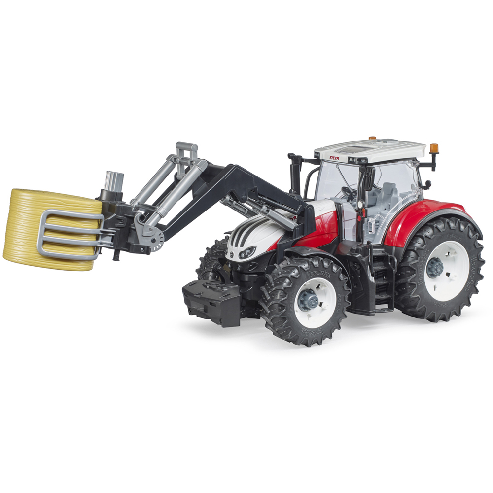 Bruder Kids Bale Gripper Accessory with Round Bale Image 2
