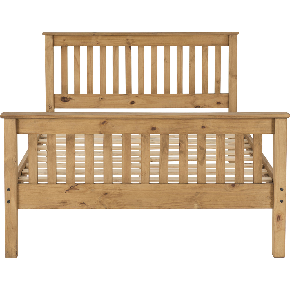 Seconique Monaco Double Distressed Waxed Pine High End Bed Image 6