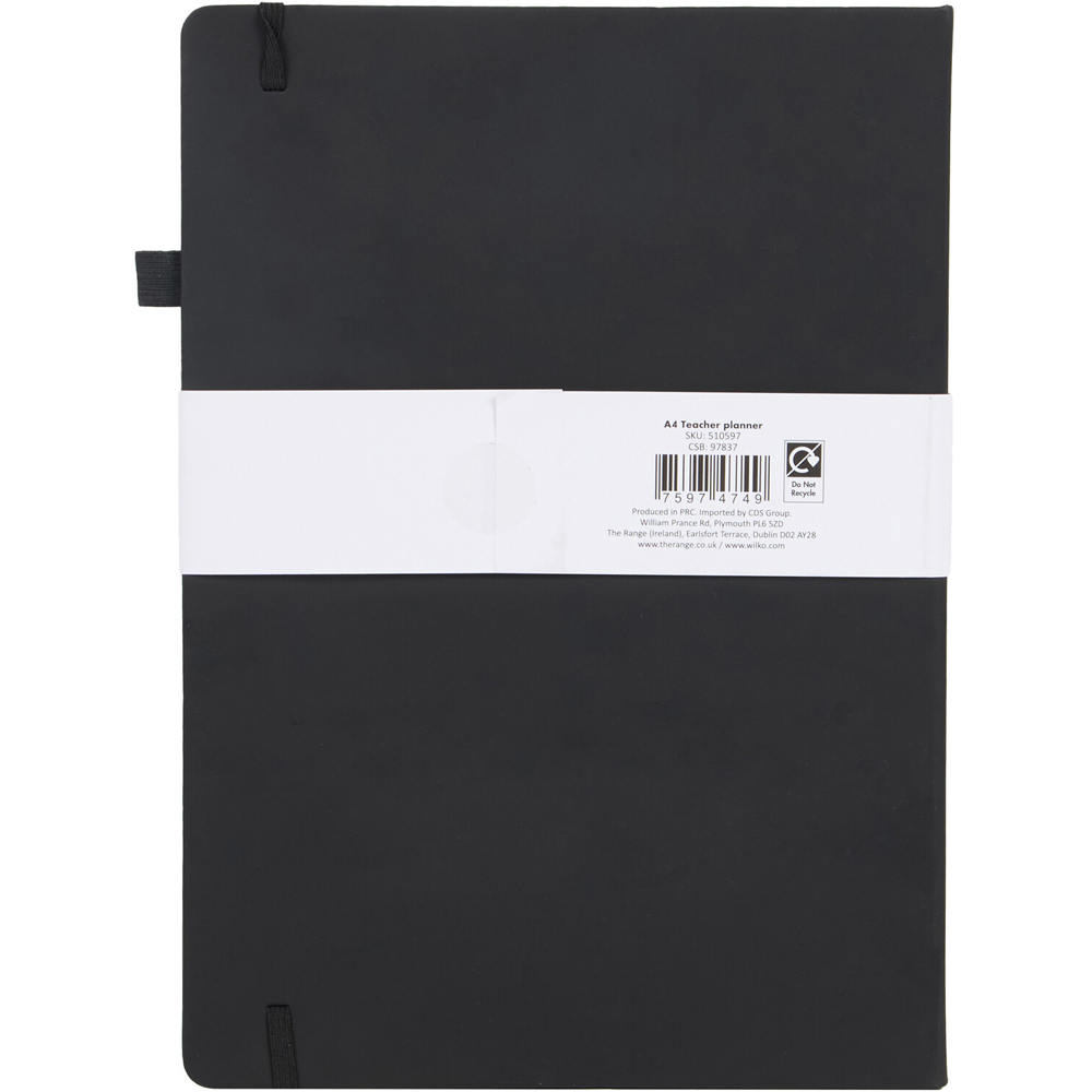 A4 Teacher Planner Black Image 2