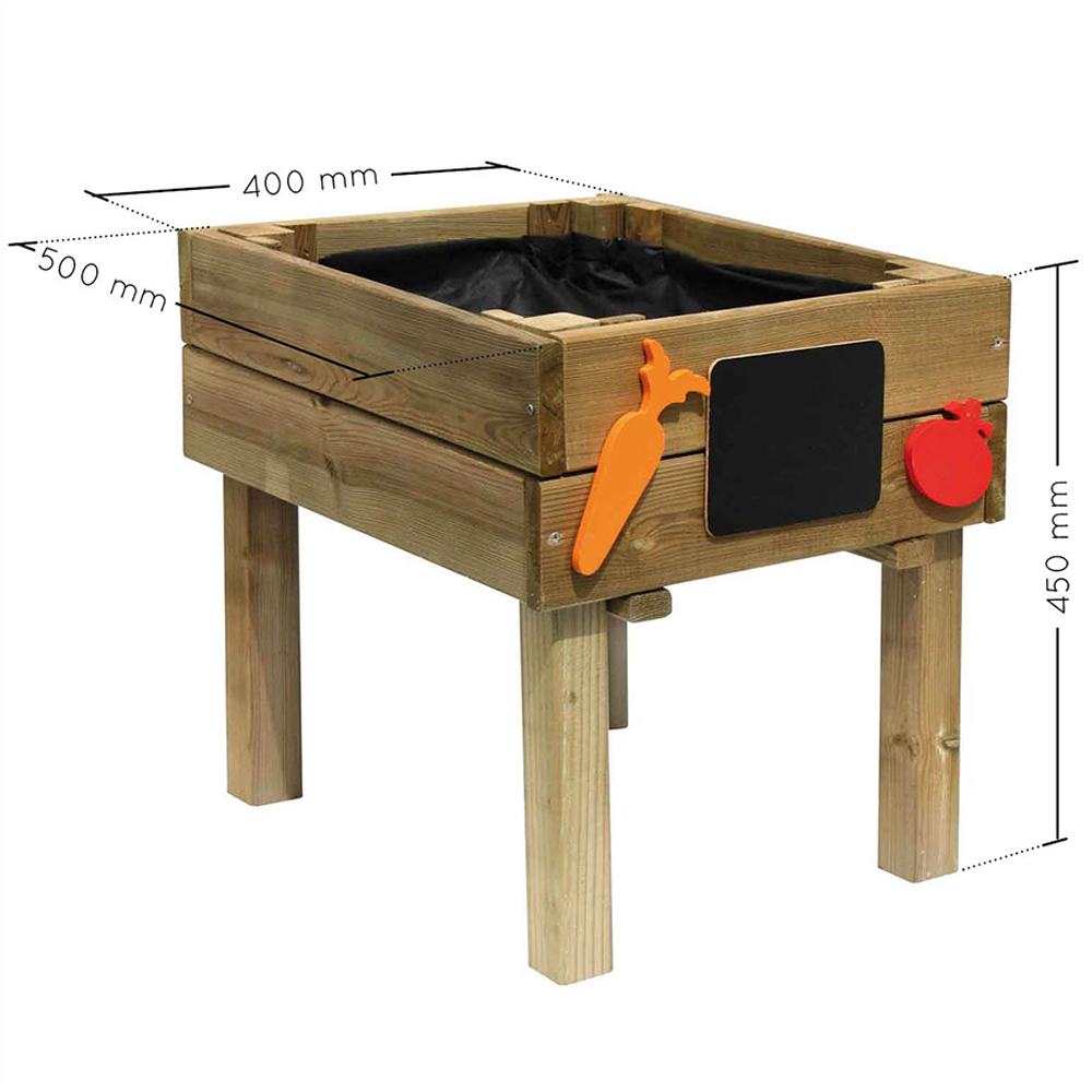 Cerland Marguerite Kids Wooden Raised Bed Planter 50 x 40cm Image 4
